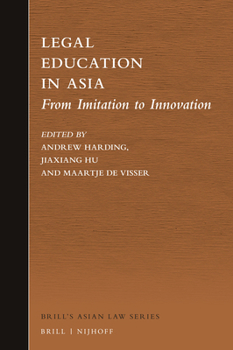 Hardcover Legal Education in Asia Book