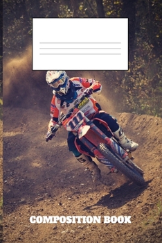 Composition Book: Motorcycle Composition Book Wide Ruled