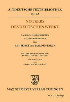 Paperback Notkers des Deutschen Werke [German] Book