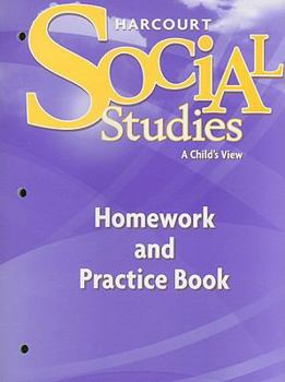 Paperback Harcourt Social Studies: Homework and Practice Book Student Edition Grade 1 Book
