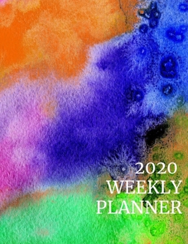 Paperback 2020 Weekly Planner: Full week on 1 page 8.5 x 11 Book