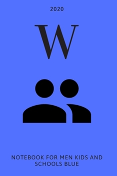 W: Notebook for men, kids and schools, blue