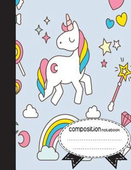 Paperback Composition Notebook, 8.5 x 11, 110 pages: A Little Unicorn: (School Notebooks) Book