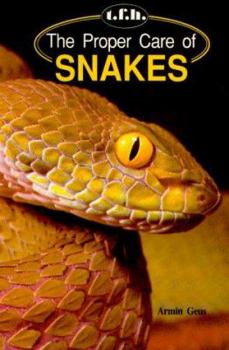 Hardcover The Proper Care of Snakes Book