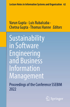 Paperback Sustainability in Software Engineering and Business Information Management: Proceedings of the Conference Ssebim 2022 Book