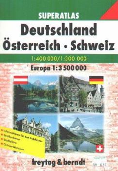 Paperback Germany-Austria-Switzerland Atlas Book