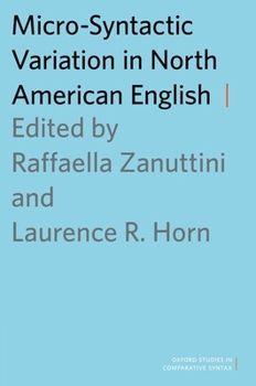 Paperback Micro-Syntactic Variation in North American English Book