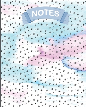 Paperback Notes: Stars Doodle Wide Ruled Notebook, Writing Notebook, Journal For Work, School Notebook Gift Book