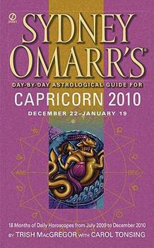 Mass Market Paperback Sydney Omarr's Day-By-Day Astrological Guide for Capricorn: December 22-January 19 Book