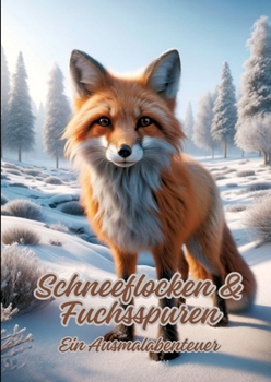 Paperback Schneeflocken & Fuchsspuren: Ein Ausmalabenteuer [German] Book