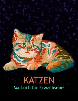 Paperback Katzen Malbuch für Erwachsene: stressabbauende Designs [German] Book