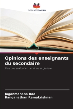 Paperback Opinions des enseignants du secondaire [French] Book
