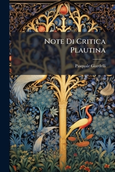 Paperback Note Di Critica Plautina [Italian] Book
