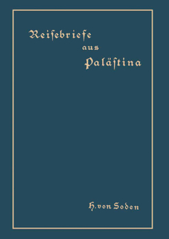 Paperback Reisebriefe Aus Palästina [German] Book