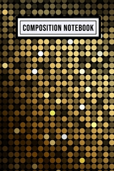 Gold Wide Ruled Composition Notebook: Gold Blank College Ruled Composition Notebook | 110 Pages | Pocket Size 6x9