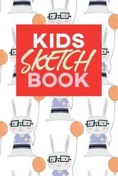 Paperback Kids Sketch Book: Kawaii Cute Rabbit Bunny Animal Pattern Book