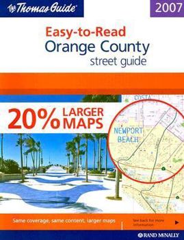 Spiral-bound The Thomas Guide Easy-To-Read Orange County Street Guide Book
