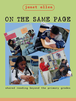 Paperback On the Same Page: Shared Reading Beyond the Primary Grades Book