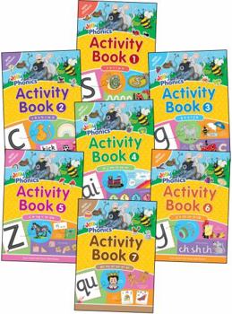 Paperback Jolly Phonics Activity Books 1-7: in Precursive Letters (British English edition) Book
