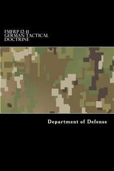 Paperback FMFRP 12-11 German Tactical Doctrine Book