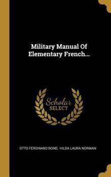 Hardcover Military Manual Of Elementary French... [French] Book