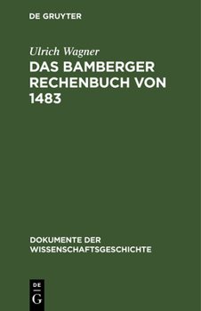 Hardcover Das Bamberger Rechenbuch Von 1483 [German] Book