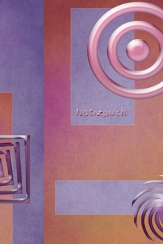 Paperback Notizbuch: pastell - moderne Kunst - Notizbuch - punktiert [German] Book