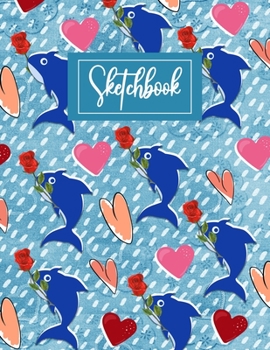 Sketchbook: Cute Shark Theme Cover Blank Sketchbook (8.5 x 11 Inches) For Her Or Him Boyfriend Girlfriend Women Wife Husband Kids For Drawing Doodling ... Day, Birthday Gift Ideas For Shark Lovers.