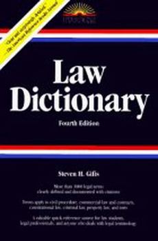 Paperback Law Dictionary Book