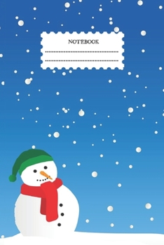 Paperback Snowman Notebook: Christmas Notebook Journal Diary Lined Paper ( 6 x 9 ) 120 pages Book