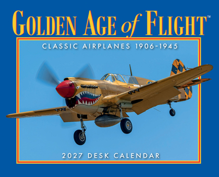 Gladstone Media Golden Age of Flight 2027 Desk Calendar – Vintage Aviation Art and History, Daily Desk Calendar, 6? × 5?, Gift