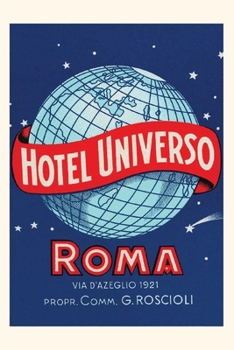 Paperback Vintage Journal Hotel Universo, Rome Poster Book