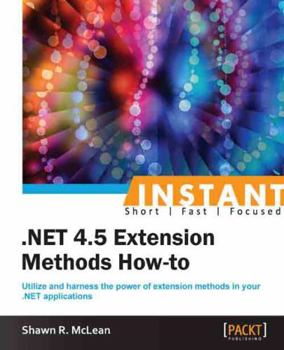 Paperback Instant .NET Extension Methods How-to Book