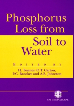 Hardcover Phosphorus Loss from Soil to Water Book