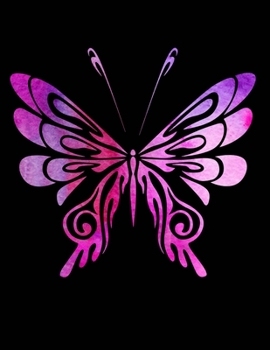 Paperback Cornell Notes Notebook: Pink Butterfly - Large 8.5"x11" - 140 Page - Cornell Note Taking System for Students - College-Ruled - Softbound - Glo Book