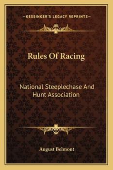 Rules Of Racing: National Steeplechase And Hunt Association