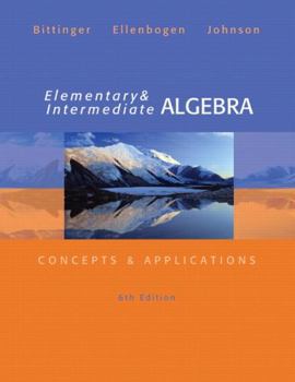 Paperback Elementary and Intermediate Algebra Book