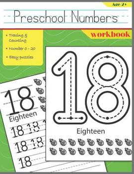 Paperback Preschool Numbers Workbook: Handwriting Numbers & Easy Number Puzzles for Kids [Large Print] Book