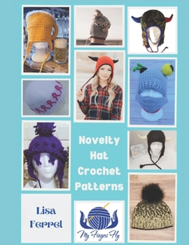 Horned Hat Crochet Patterns: Devil, Beer Mug, Rattlesnake, Buffalo, Football Fan, Horny Toad