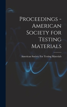 Hardcover Proceedings - American Society for Testing Materials Book