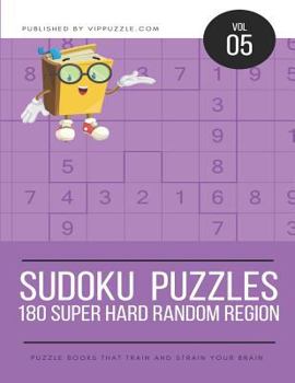 Paperback Sudoku Puzzles - 180 Super Hard Random Regions Book