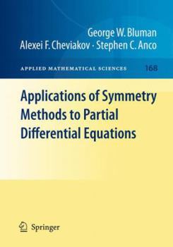 Paperback Applications of Symmetry Methods to Partial Differential Equations Book