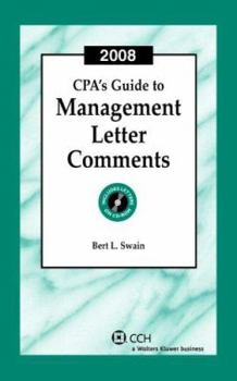 Paperback CPA's Guide to Management Letter Comments [With CDROM] Book