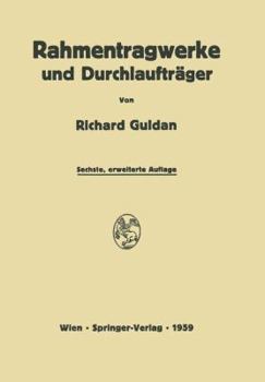 Paperback Rahmentragwerke Und Durchlaufträger [German] Book