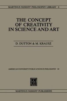 Paperback The Concept of Creativity in Science and Art Book