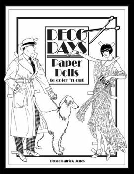 Paperback Deco Days Paper Dolls to Color 'n Cut Book