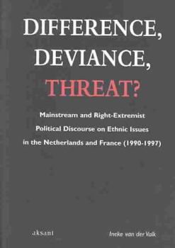Paperback Difference, Deviance, Threat? Book