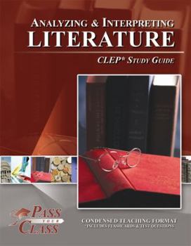 Paperback CLEP Analyzing and Interpreting Literature Study Guide (Perfect Bound) Book