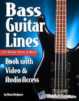 Paperback Bass Guitar Lines: Book with Video & Audio Access Book
