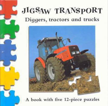 Board book Jigsaw Transport: Diggers Tractors Book
